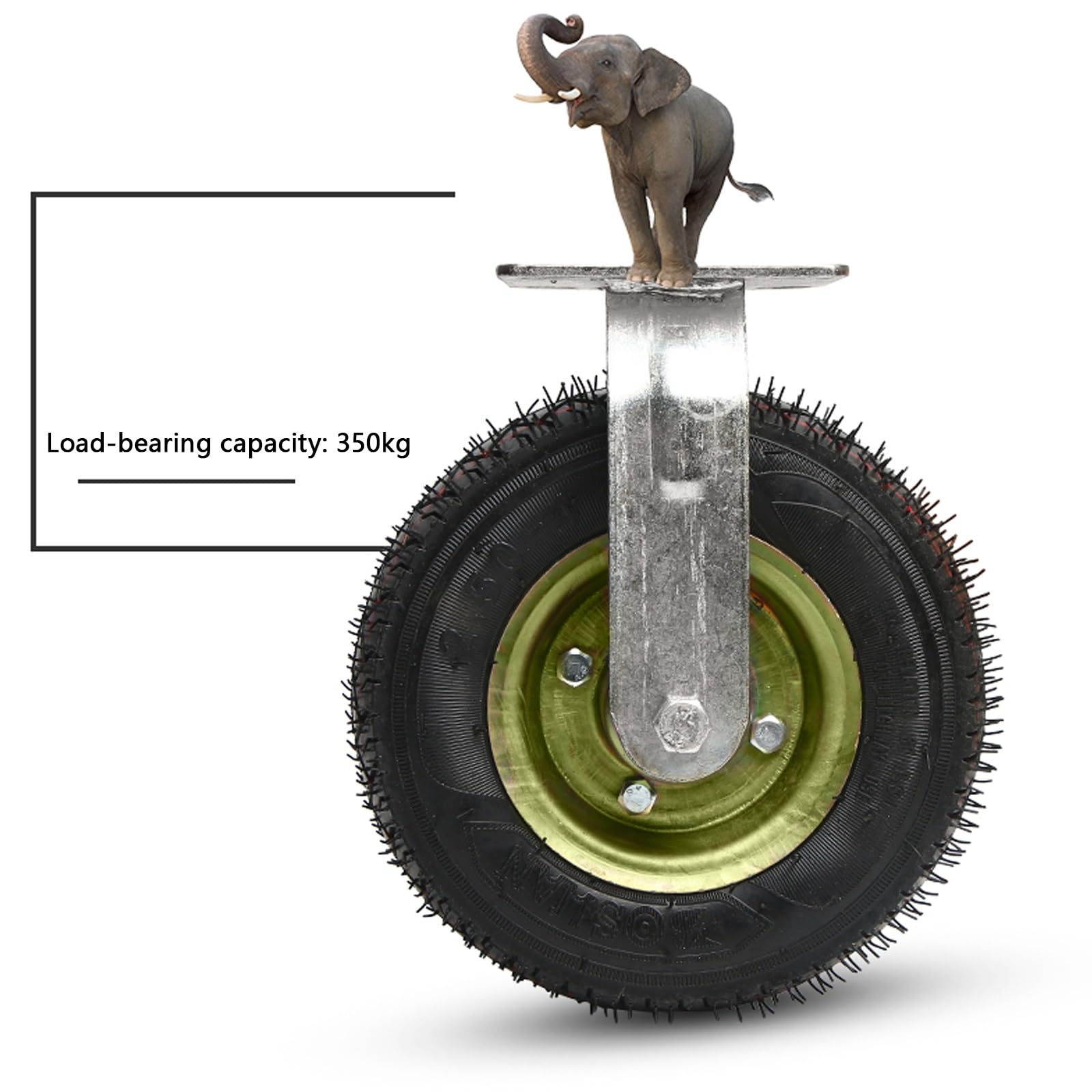 Obrotowe o 360 stopni – idealne kółko, duże gumowe kółka rolkowe, kółka 15 cm 20 cm 25 cm, do mebli i wózka warsztatowego (koła uniwersalne, 20 cm)