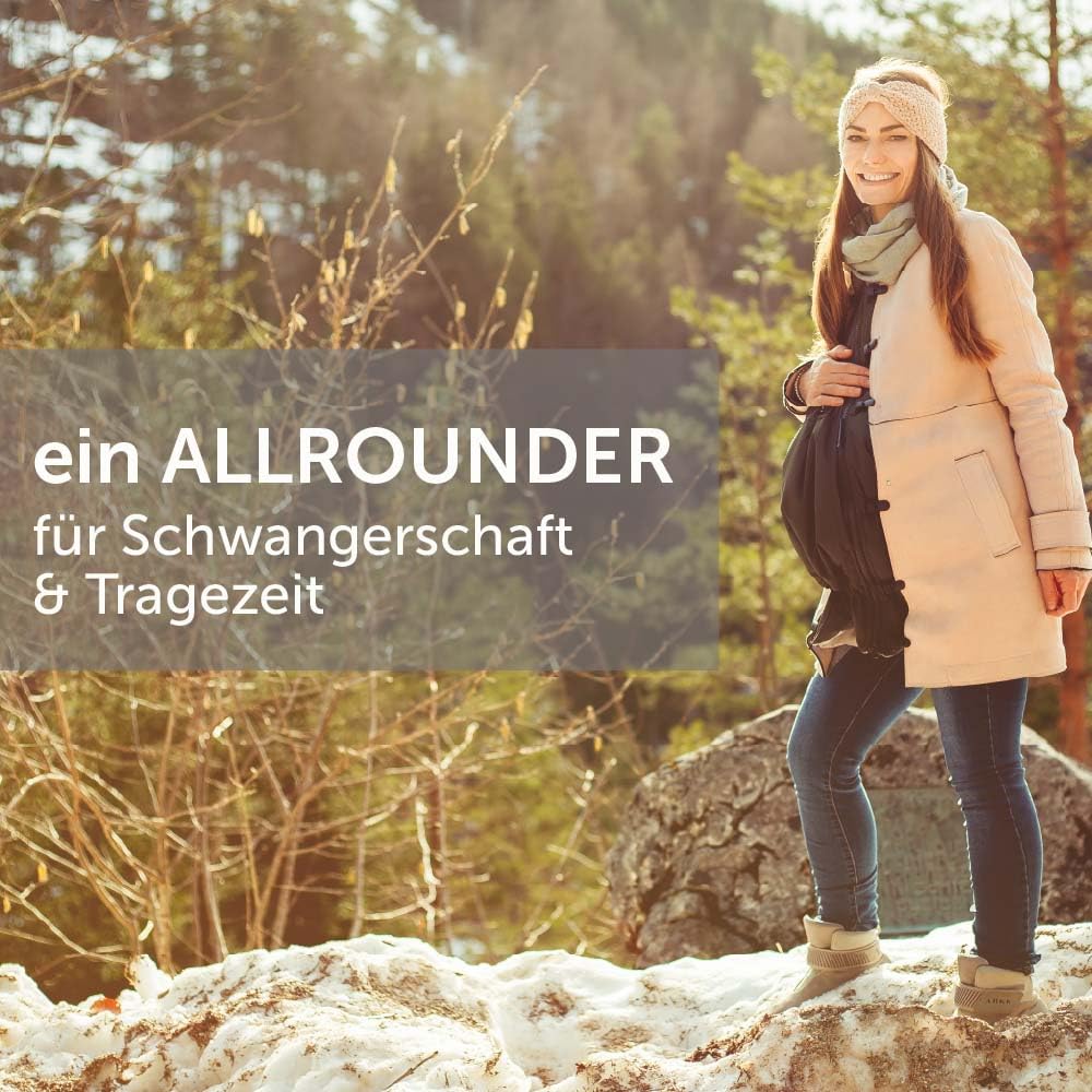 Jackenerweiterung | mach Deine Lieblingsjacke zur Umstandsjacke oder Tragejacke | für Jede Jacke & Konfektionsgröße | für Schwangerschaft & Baby-Tragezeit | Ganzjahres-Kombi