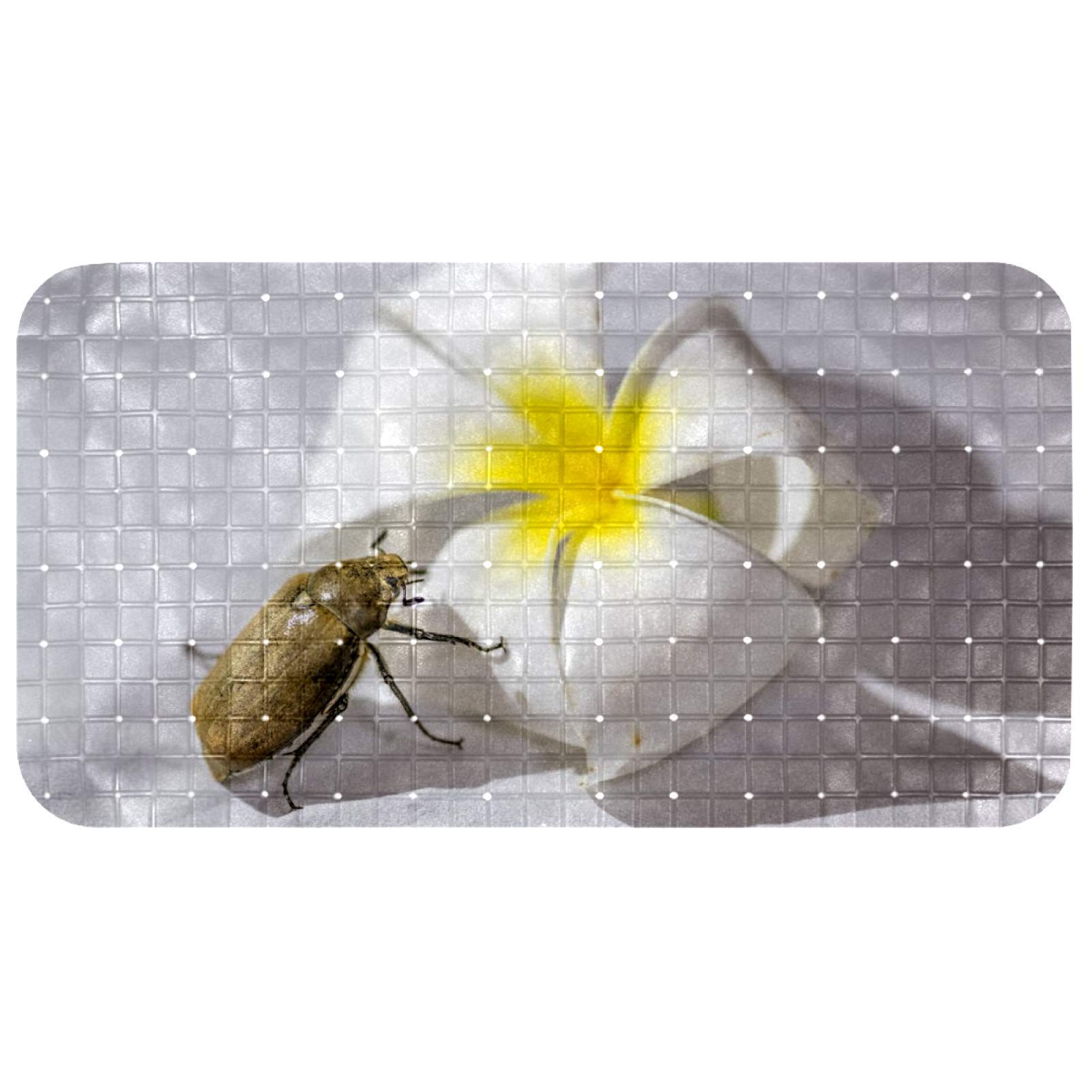 Alfombrilla de baño antideslizante para bebés que evita caídas en la ducha con diseño de escarabajo