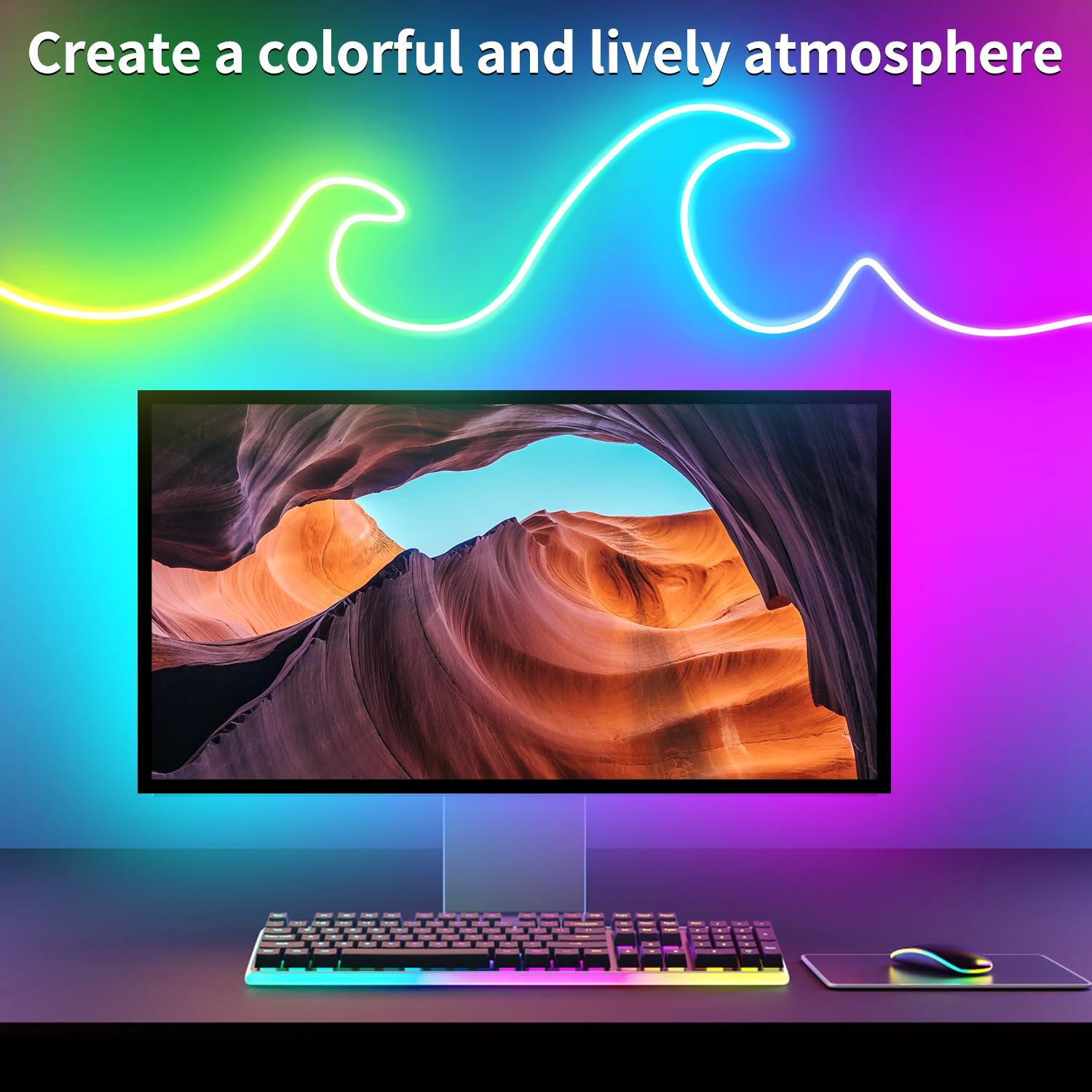 segrass LED-Neonlichtstreifen, 30 m, 24 V, RGB-LED-Neonlichtstreifen mit Fernbedienung | App-Steuerung, IP65 wasserdichte, flexible Neon-LED-Lichtleiste für Schlafzimmer, Zimmer, Außendekoration (2 Rollen à 15 m)