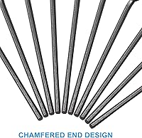 Vista 3 de Piutouyar Llave Hexagonal de 1.5mm, Juego de 60 Llaves Allen en Forma de L, Llave Hexagonal Pequeña para Reparación de Bicicletas y Muebles (Negro)