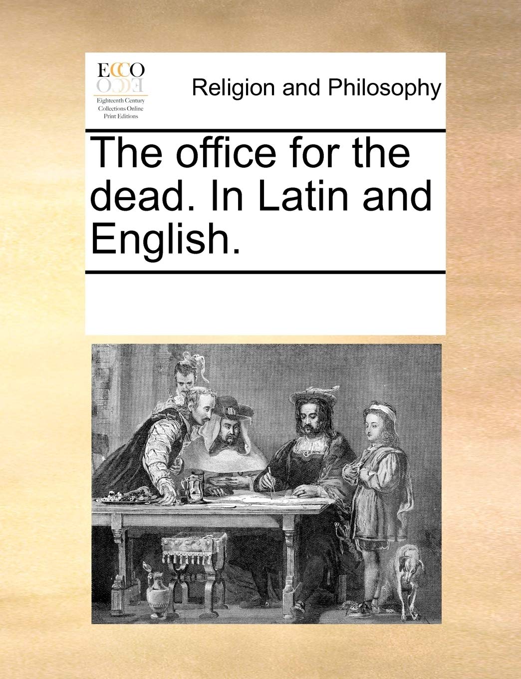 The Office for the Dead. in Latin and English.
