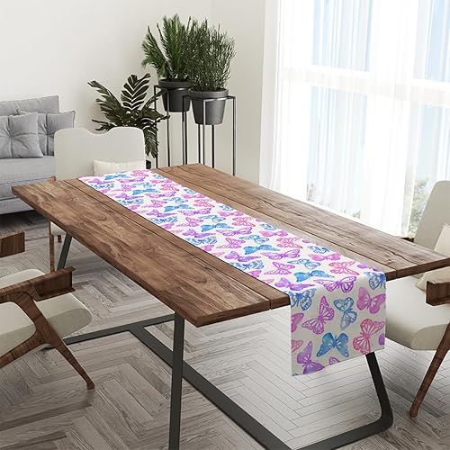 Miniatura 8 de Camino de mesa de mariposa de acuarela, decoración de mesa de comedor de cocina, decoración de mariposa, regalos de mariposa, caminos de mesa para