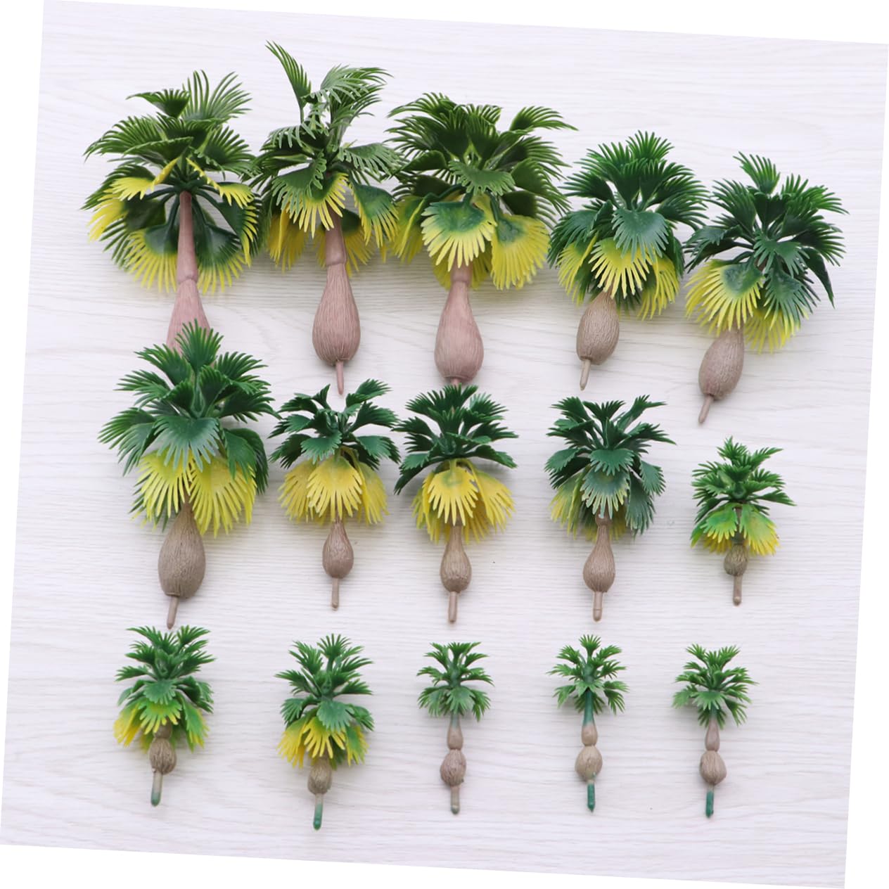 SHINEOFI 36pezzi Modelli Alberi Miniatura Di Tropicali Per Modellismo Paesaggi Architettonici e Creazioni Di Parchi