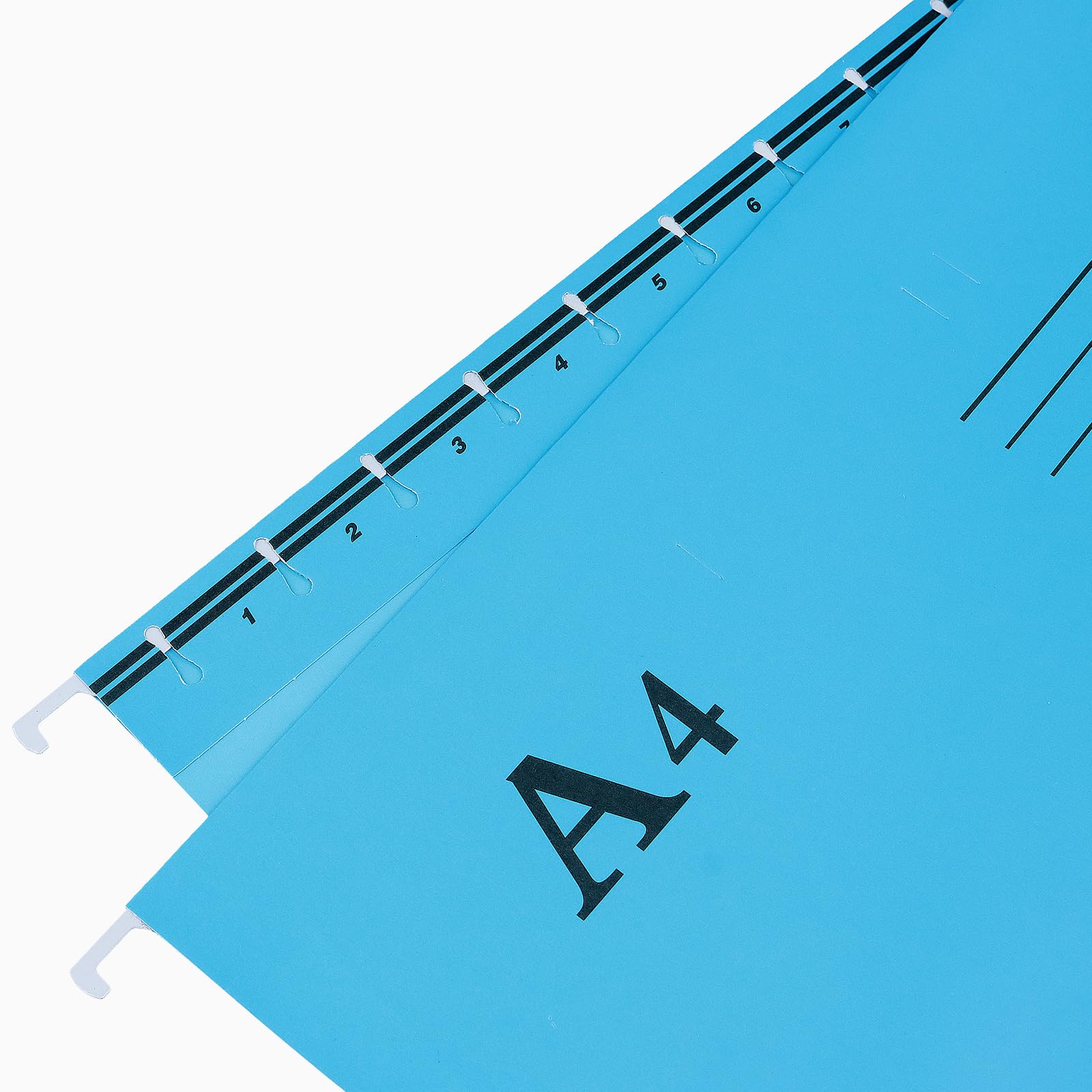 SINJEUN 40 cartelle sospese in formato A4, 4 cartelle portadocumenti da appendere, divisori per schedario per organizzare l'organizzazione, arancione, giallo, blu, verde