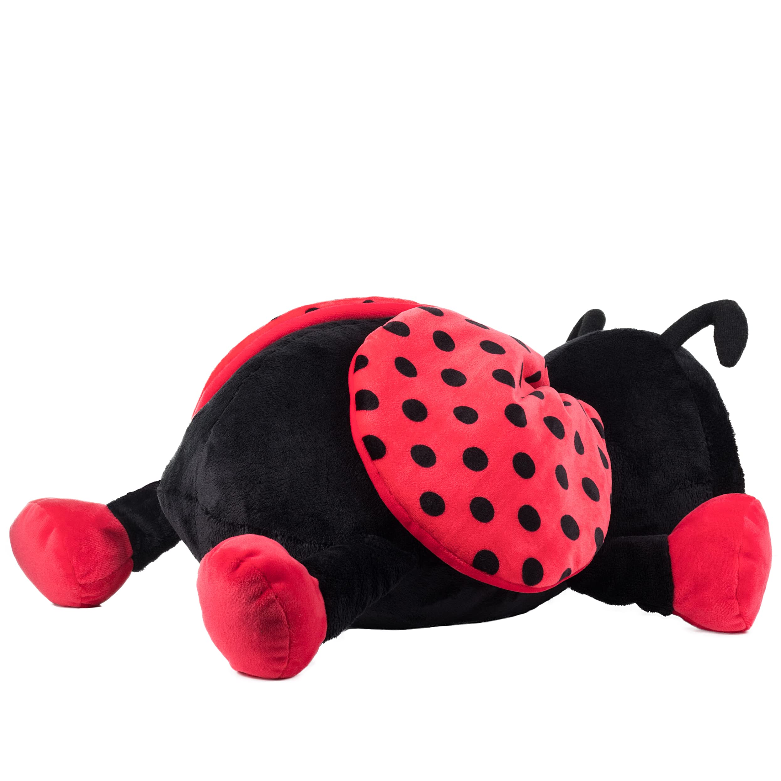 Schaffer 4344 - Plüsch Marienkäfer Bolle - Kuscheltier - Größe (XL) 44 cm | Extra weich - Waschbar bei 30 °C - DIN EN 71 geprüft - Ab Geburt geeignet - Hochwertige Verarbeitung
