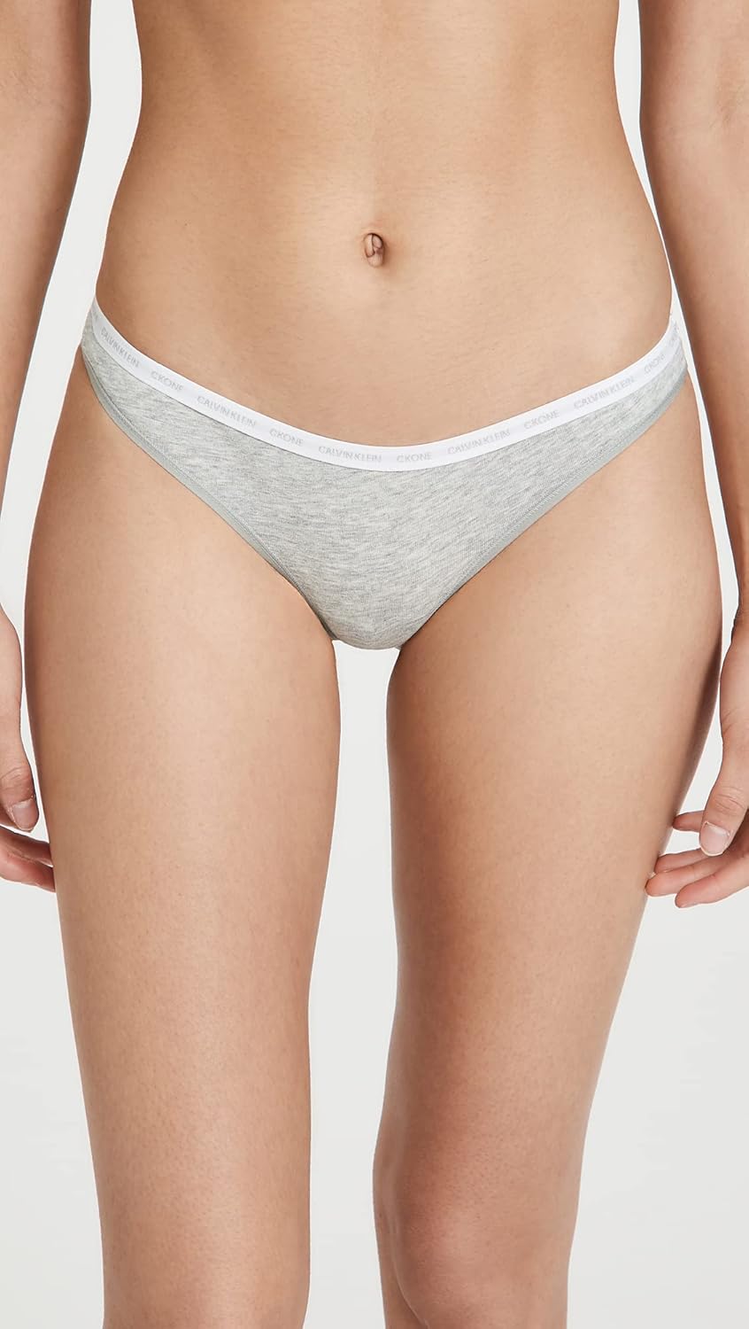 Calvin Klein womens Ck One Cotton Thong Panty Multipants - Image 2