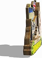 Vista 2 de Imán de nevera con imán de Reino Unido Birmingham Inglaterra 3D, monumentos de madera para viajes, recuerdos coleccionables, decoración hecha a