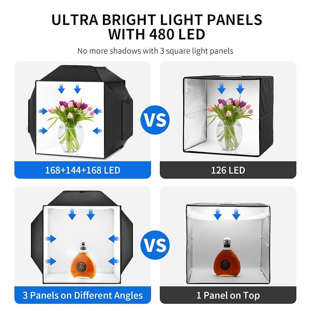 selens 大型スタジオ照明 照明テントキット 写真スタジオ 160 cm Amazon.com : Selens Photo Studio Light Box 16