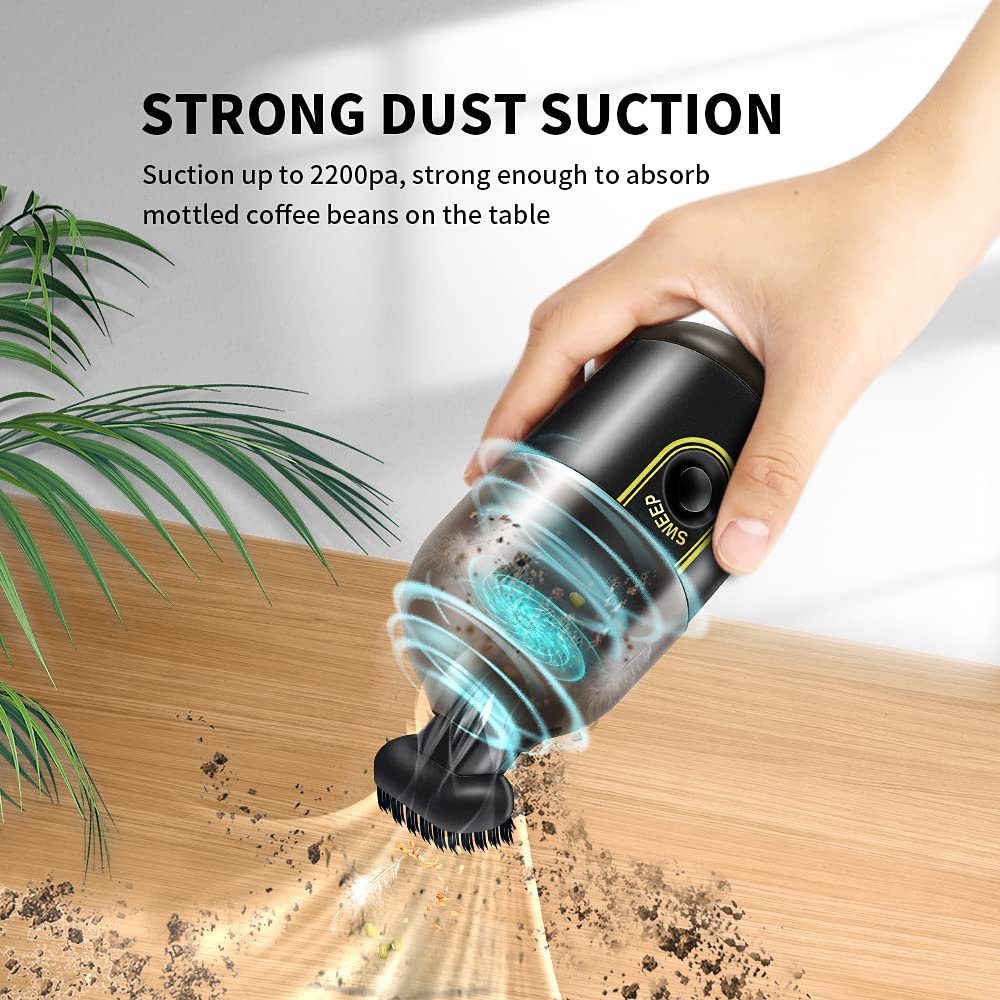 ✨️即購入OK✨️コンパクト掃除機 ハンドヘルド ミニ掃除機ポータブル Amazon.co.jp: 卓上ミニハンドヘルド掃除機クリーナー 充電式