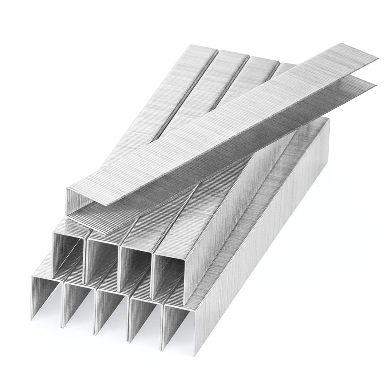 meite 22 Gauge 13/32 Inch (10.1 mm) Crown Fine Wire Staples for Staple Gun, Galvanized 9/16 Inch Length Staple for Upholstery, Construction, Furniture (20 Boxes)