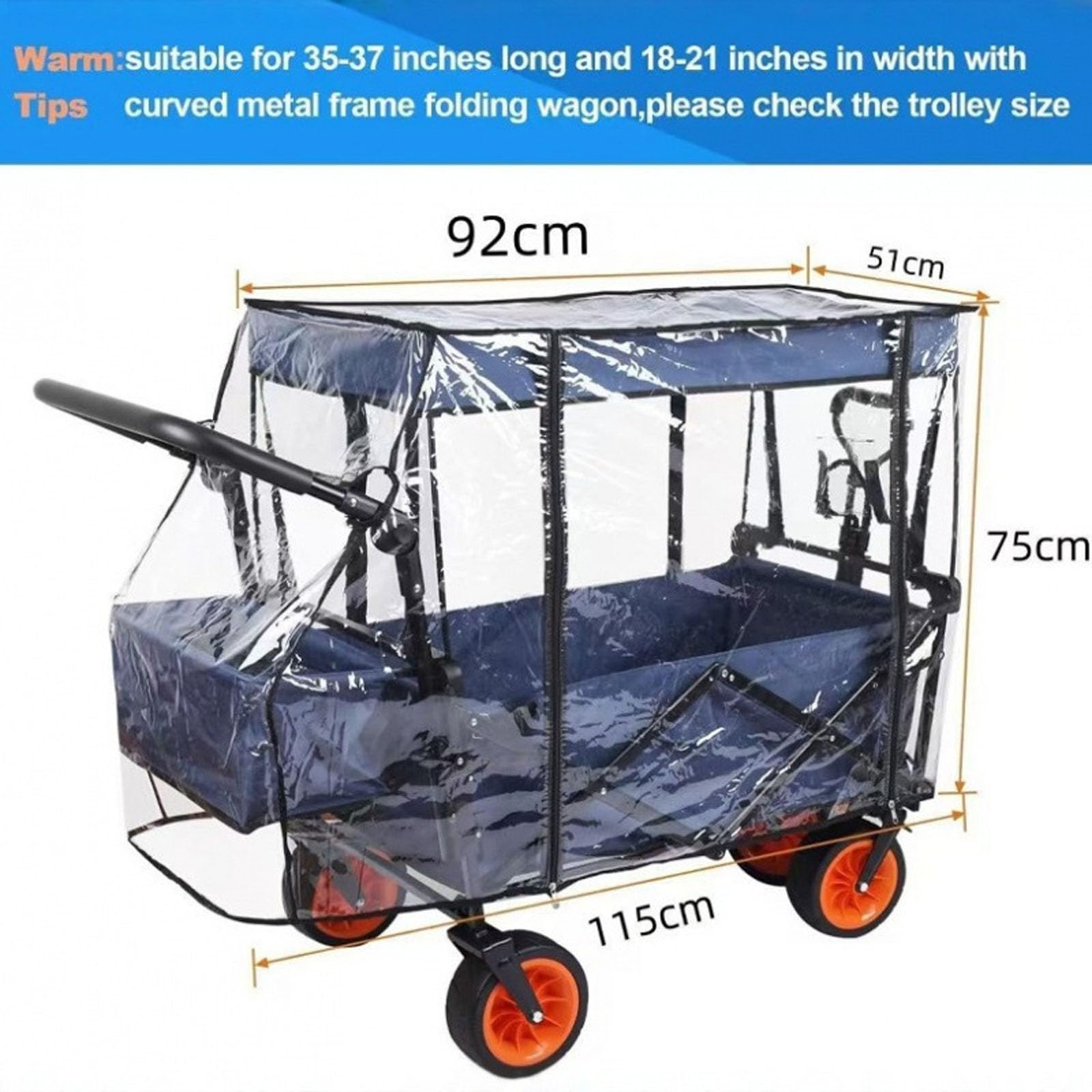 Bollerwagen Kinder Regenschutz,Regenverdeck BollerwagenTransparent Regenschutz Bollerwagen Universal Regenabdeckung für Handwagen,Regenschutzhülle für Klappbaren(Size:Regenschutz 2pcs,Color:Schwarz)