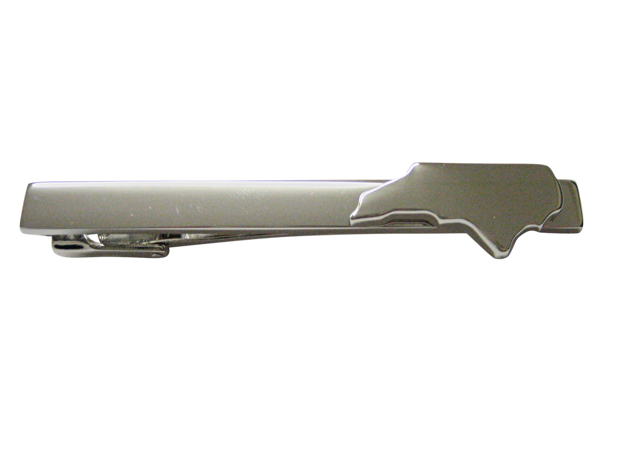 Kiola Designs North Carolina State Map Shape Square Tie Clip