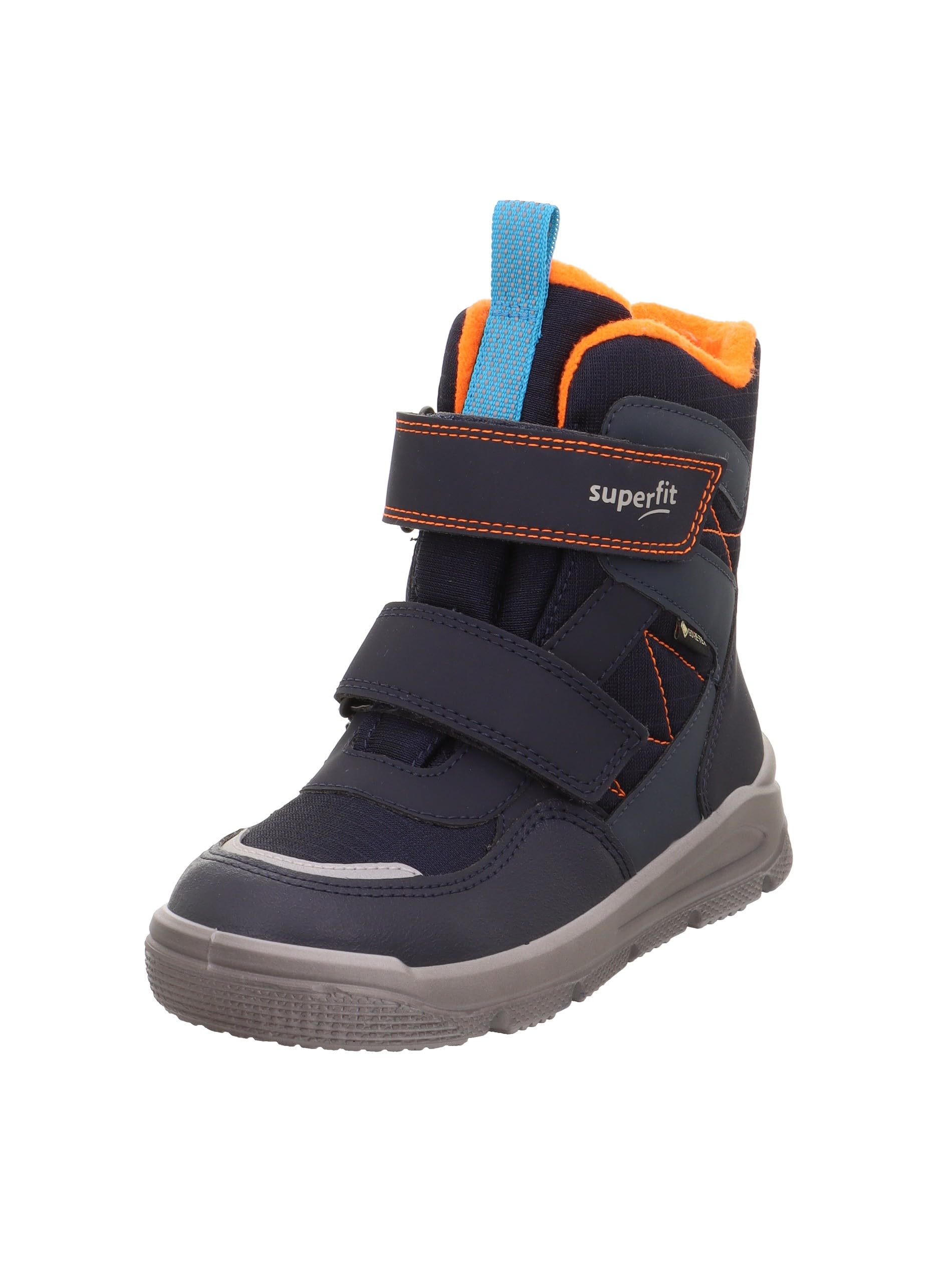 Superfit Boys' Mars Snow Boots, Blue Orange 8000, 14 UK