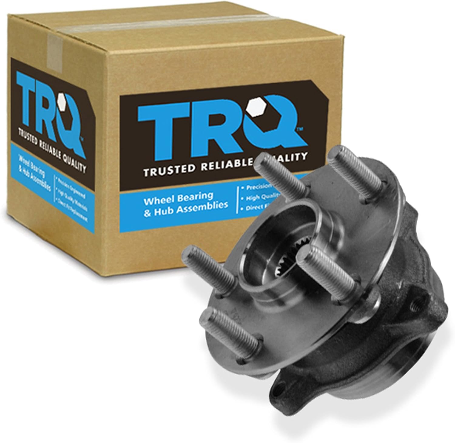 TRQ Front Driver or Passenger Side Wheel Bearing and Hub Assembly Compatible with 2011-2017 Lexus CT200h 2010-2015 Toyota Prius 2012-2015 Toyota Prius Plug-in