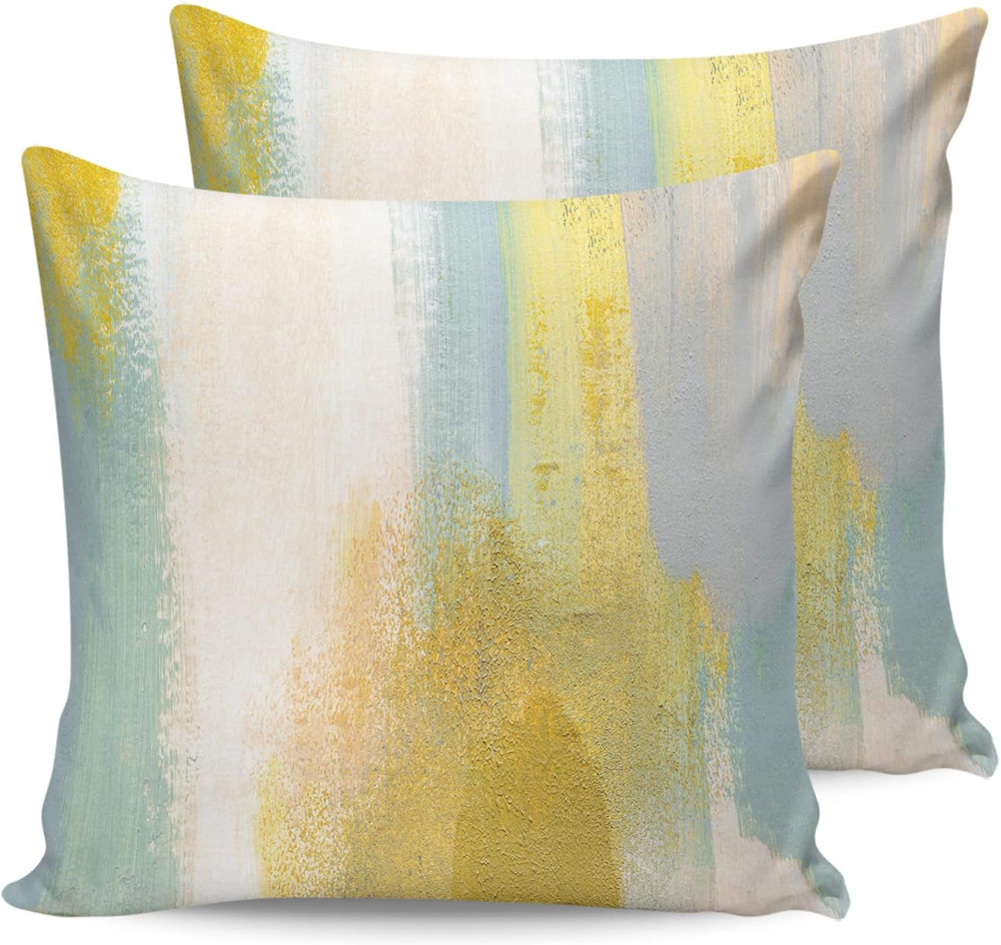 Pillow Covers 24x24 Inch Set of 2 Absract Art Modern