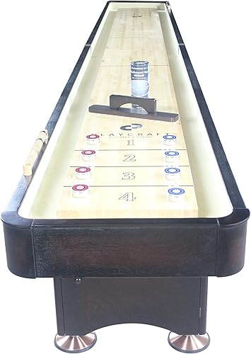 Miniatura 4 de Playcraft Georgetown Espresso - Mesa de tejo de construcción de 14 pies y 2 piezas