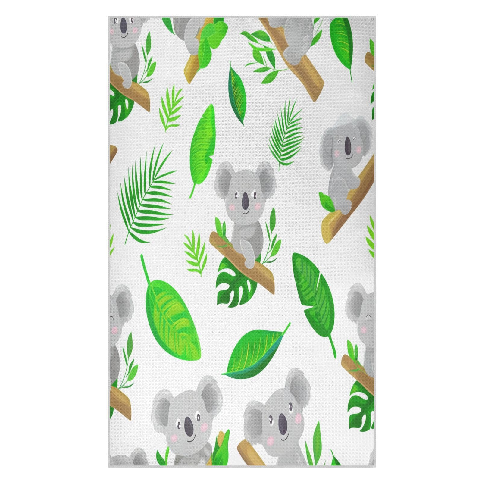 BURSTDDY Cartoon Koala Kitchen Towels,Absorbent Dish Towels 1 Pack