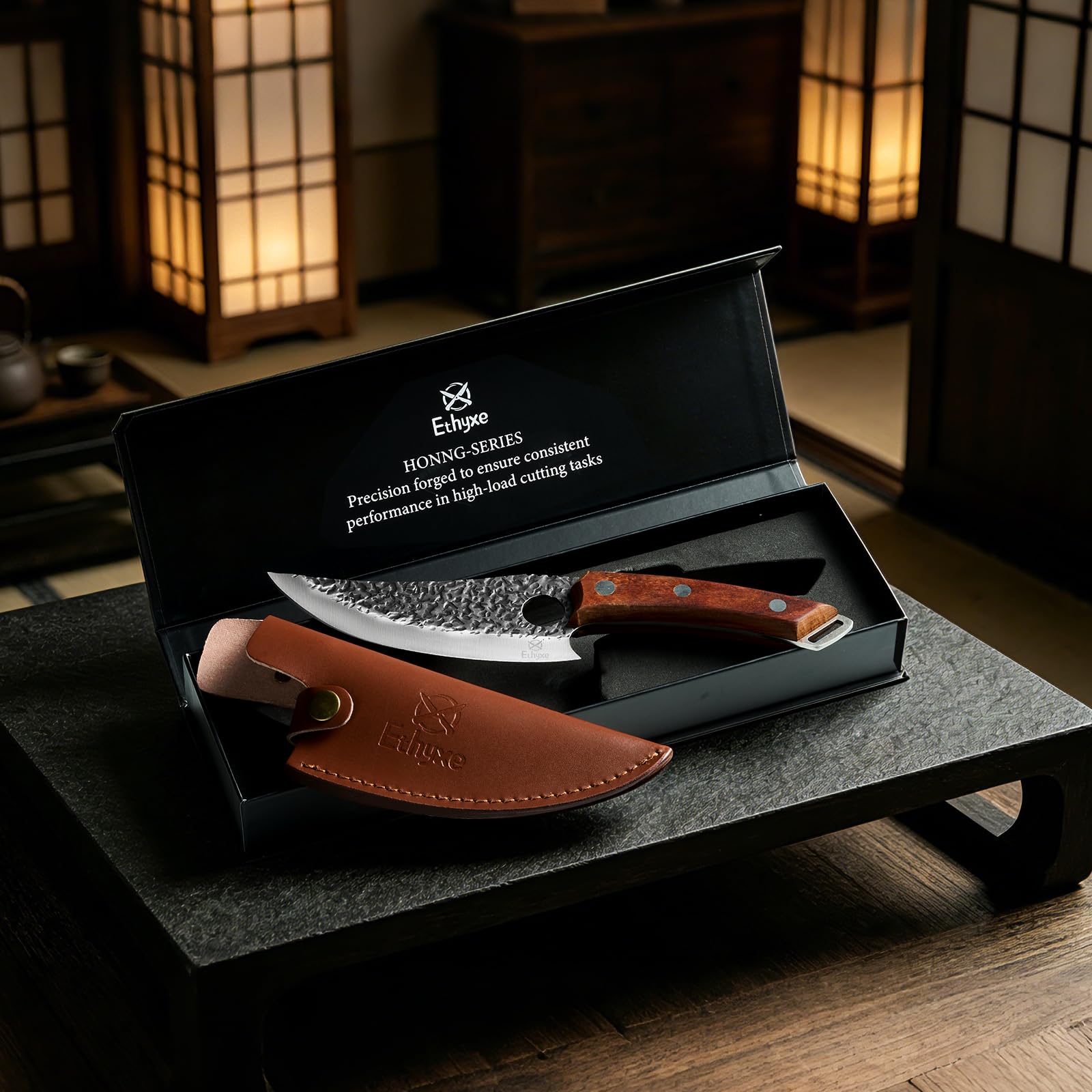 Viking Chef Knife with Premium Leather Sheath — Amazon image 7