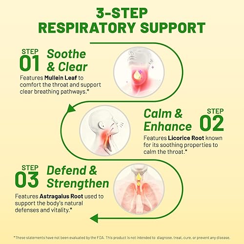 Miniatura 3 de Gotas de gordolobo para pulmones con regaliz y astrágalo, apoyo respiratorio e inmunológico, desintoxicación pulmonar para fumadores tintura,