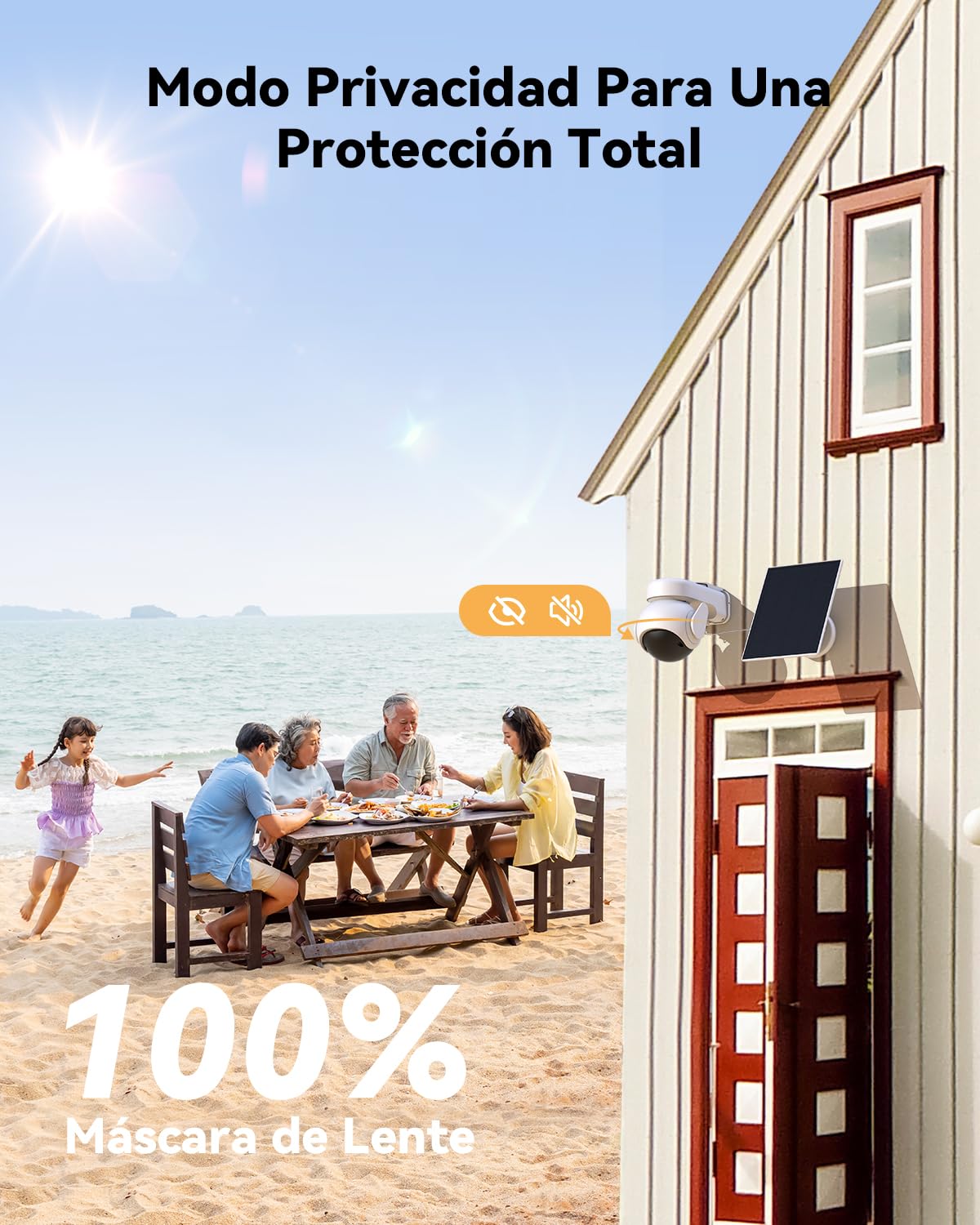 Imou 5MP Cámara Vigilancia 4G WiFi Dual, Grabación 24/7 AOV, Cámara Exterior Solar con Batería 10000mAh, Detección Humana/Vehículo, Visión Nocturna Color, Mode Privado, Incluye Sim y 32GB Tarjeta SD