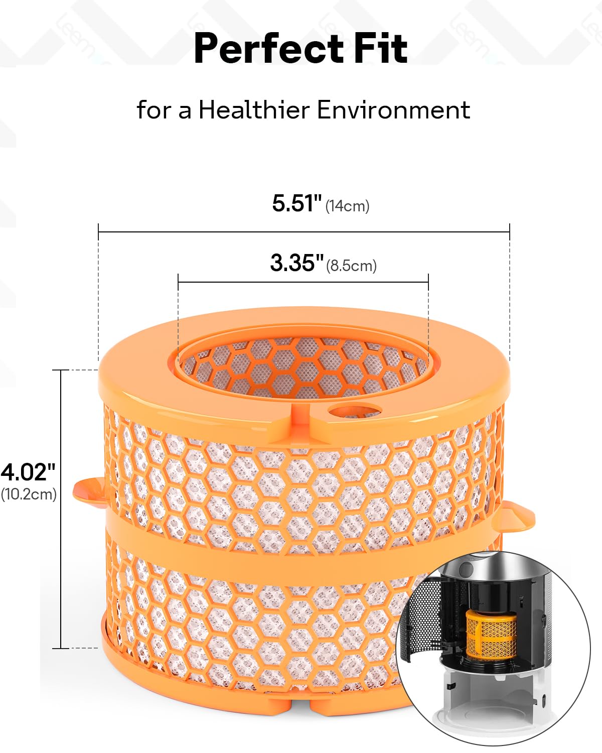 Leemone Evaporator Filter Replacement Compatible with Dyson PH01