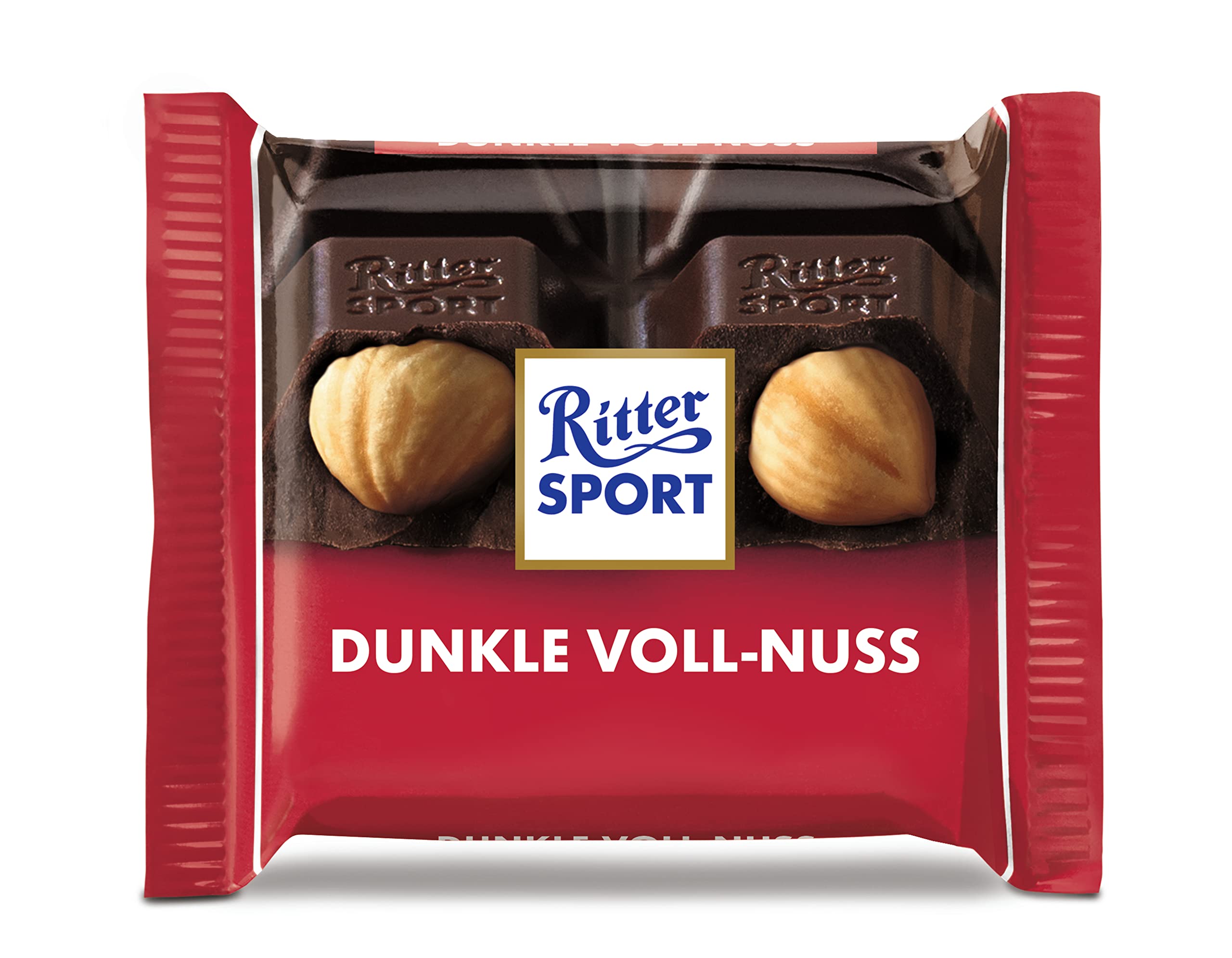 Ritter Sport mini Voll-Nuss Mix, weiße, dunkle & Vollmilchschokolade, Schokolade mit ganzen Haselnüssen, perfekt zum Naschen und Genießen, 1,1 kg (66 Stück)