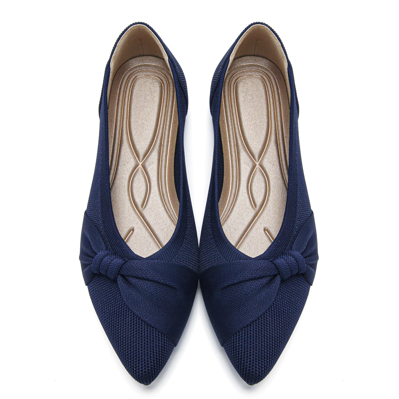 HIULYCENCE Pointed Toe Flats for Women Ballet Flats
