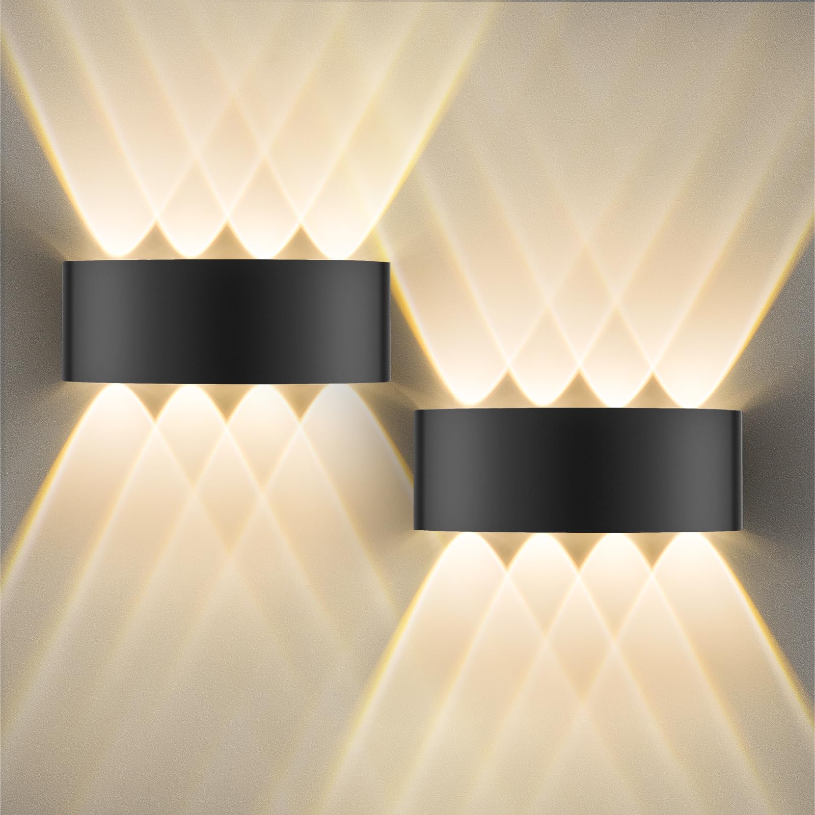 GOOSKI Moderne LED Wandleuchte Außen & Innen