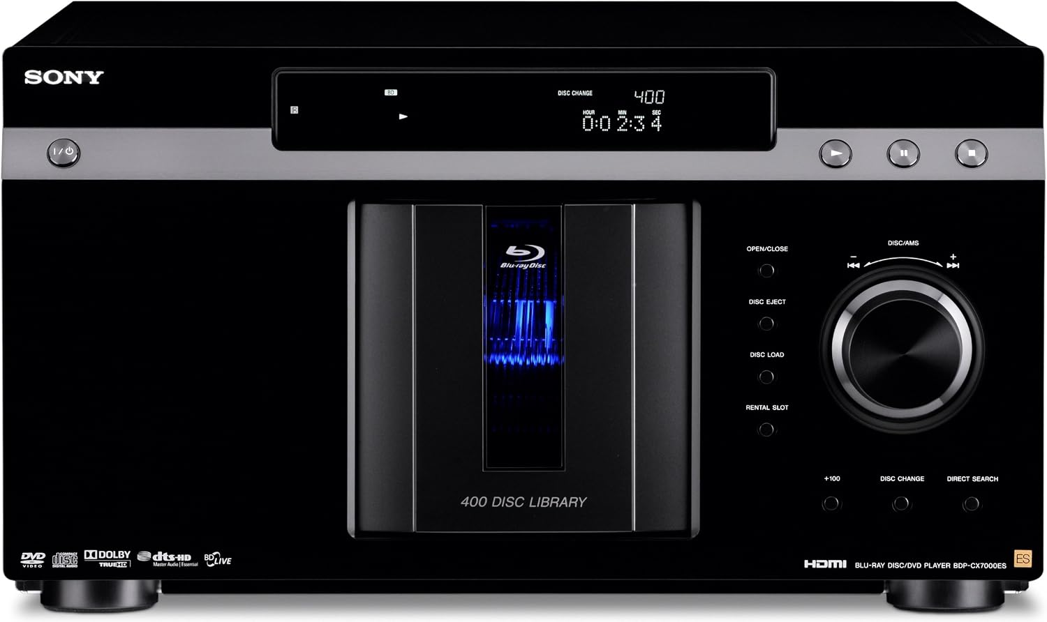 Popular Sony BDP-CX7000ES 400 Blu-ray Disc Mega Changer (Black) (2009 Model)