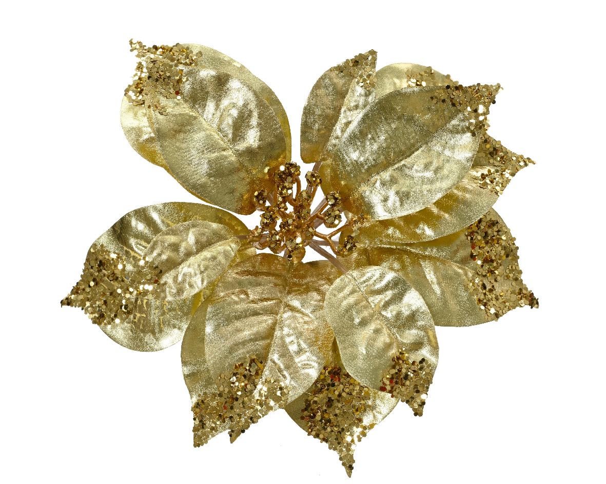 KaemingkPoinsettia Clip Gold