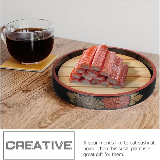 Plato de Sushi Reutilizable con Bandeja de Drenaje, 24.5 cm miniatura 4