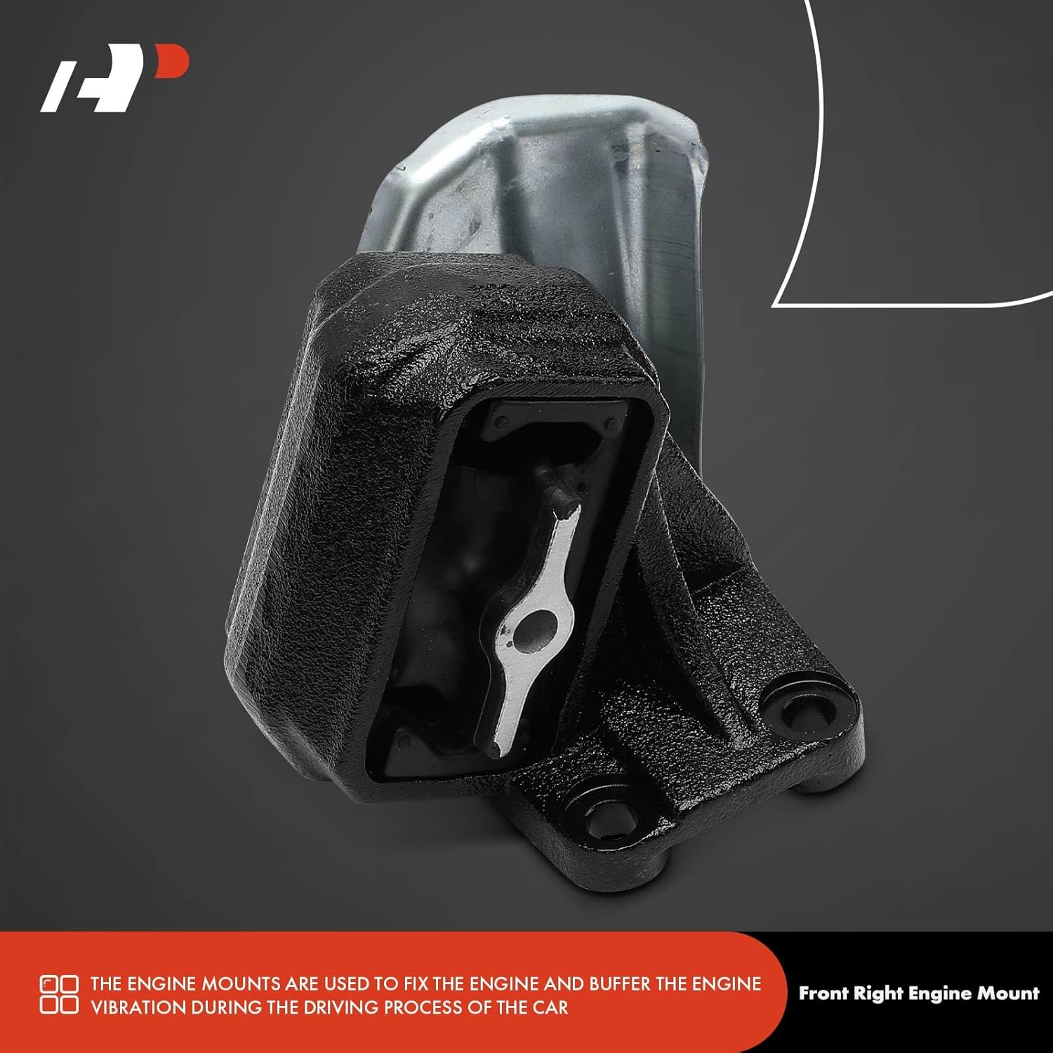 A-Premium 2PCS Front Left and Right Engine Motor Mount Set Compatible with Ram 2500 3500 2013-2018 6.7L