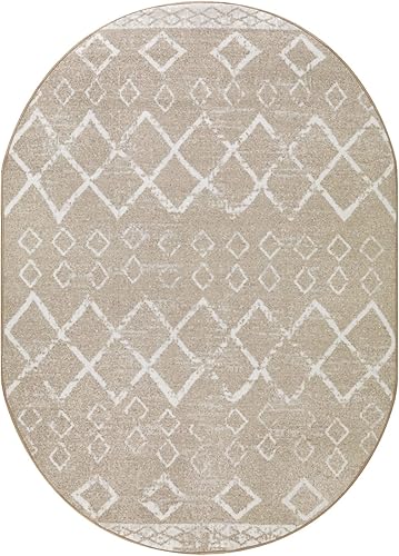 Miniatura 37 de Antep Rugs - Alfombras antideslizantes de 3 x 5 pies (antideslizante) con parte trasera de goma, de estilo antiguo, bohemio, marroquí y con pelo