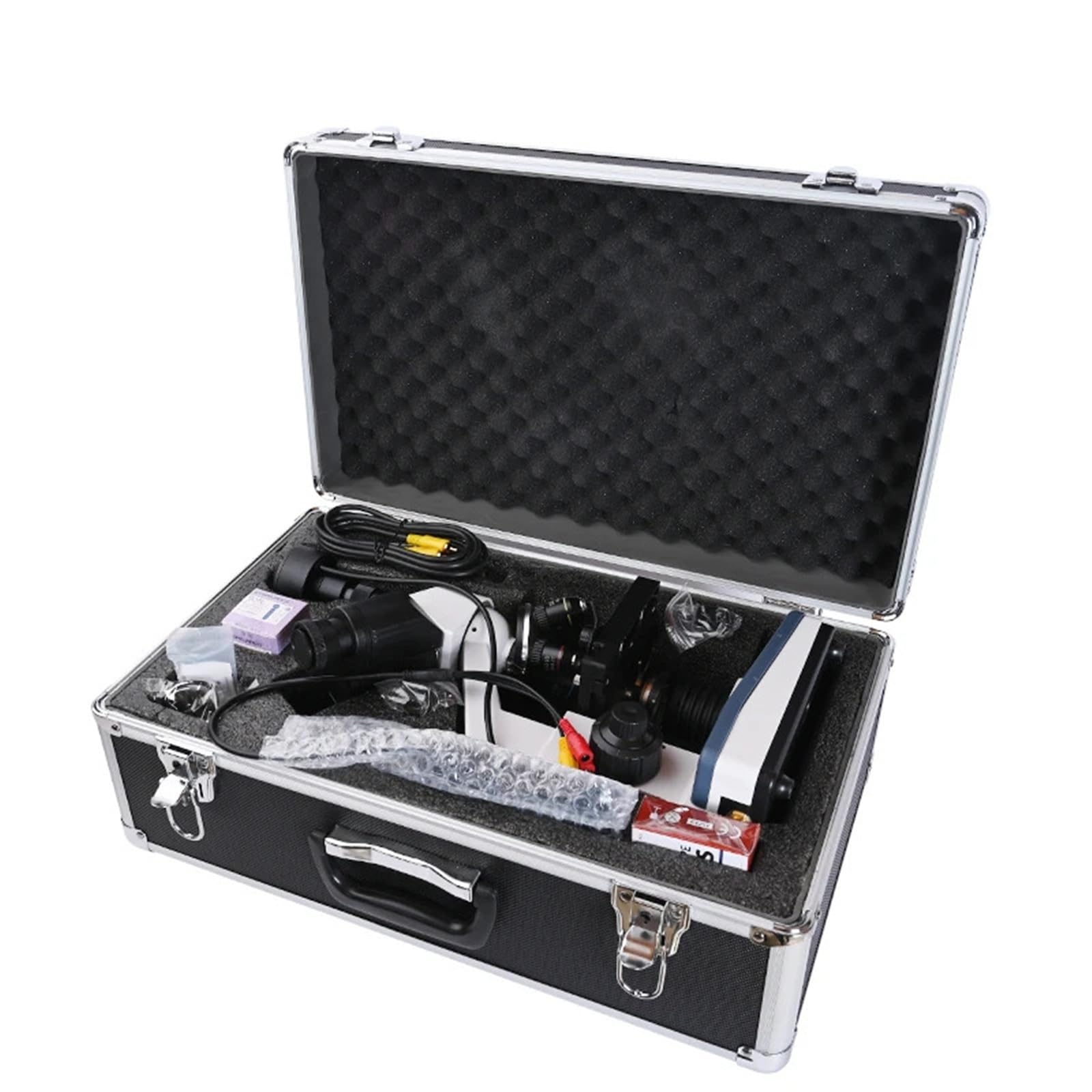 Microscopio, Microscopio da laboratorio biologico professionale trinoculare digitale HD da 5 MP con USB LED + oculare elettronico + LCD da 9 pollici,Prodotti scientifici e da laboratorio