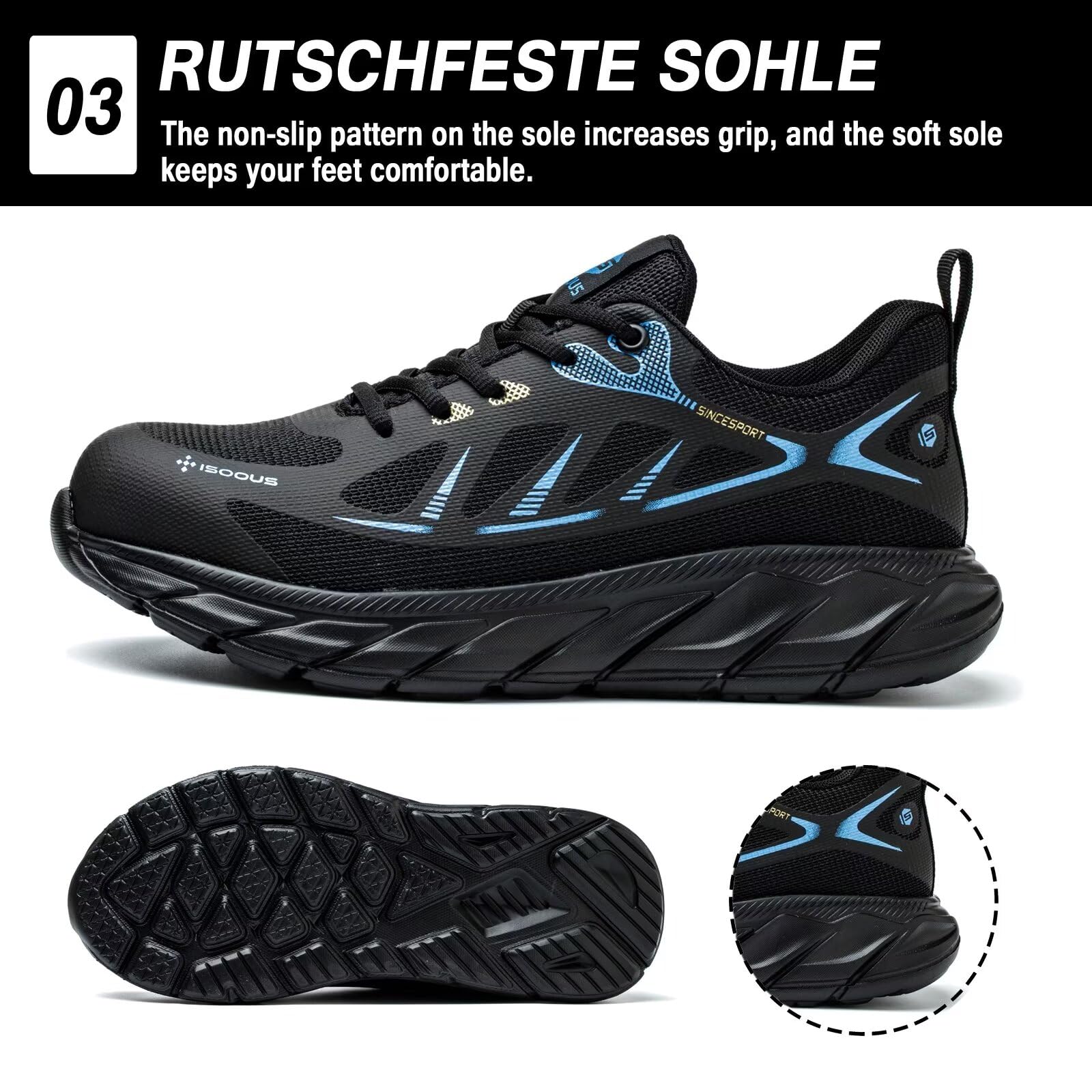 Scarpe Antinfortunistiche Uomo Scarpe da Lavoro Donna Leggere Scarpe Sicurezza con Punta in Acciaio Traspiranti