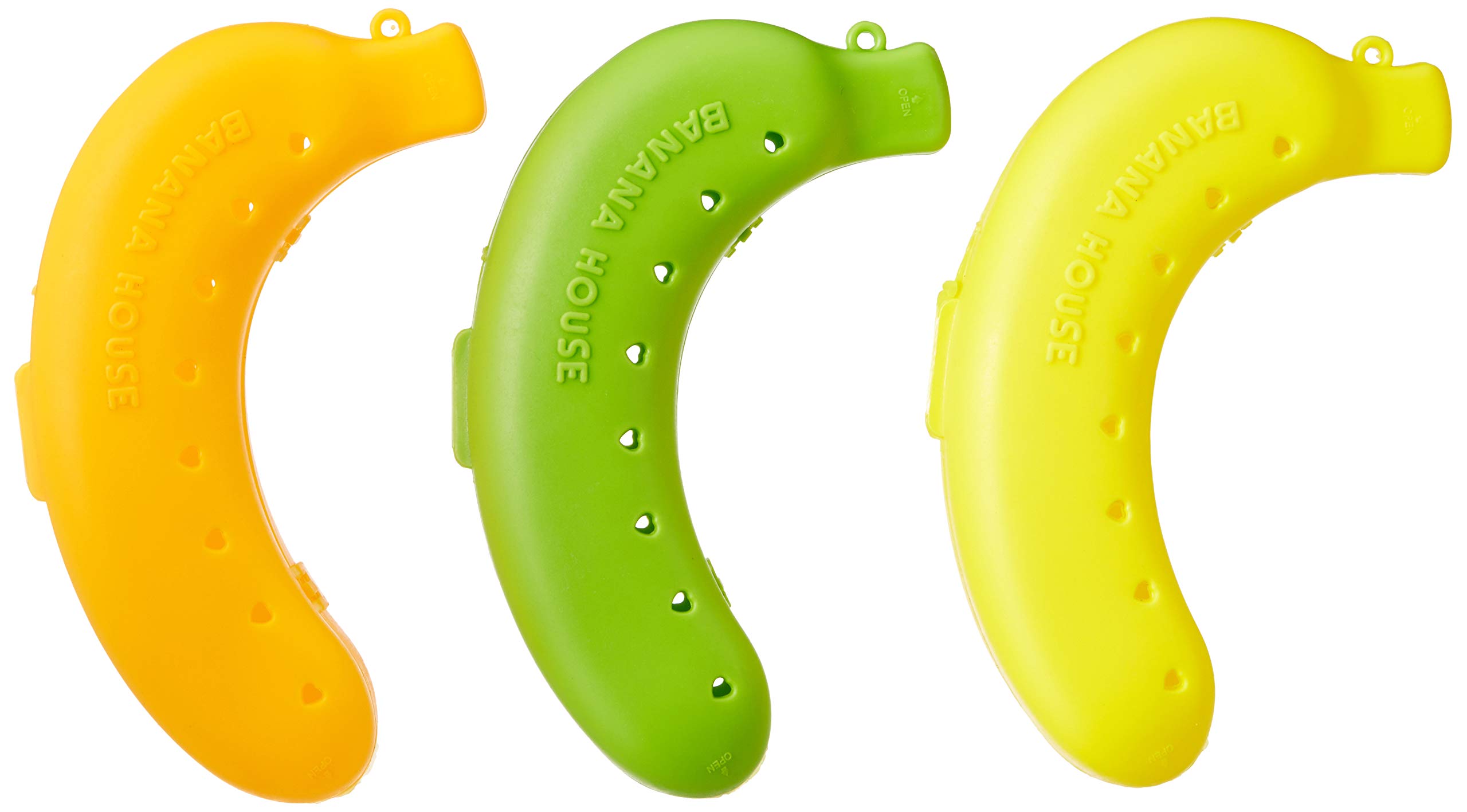 Funny Teddy Outdoor Travel Cute Banana Case Protector Storage Box | High Quality Hard case | Random Colors (3 Banana Cases)