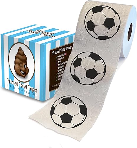 Printed TP Rollo de papel higiénico impreso para juegos deportivos, sorpresa para el día del juego, para adultos, mujeres y hombres, regalos