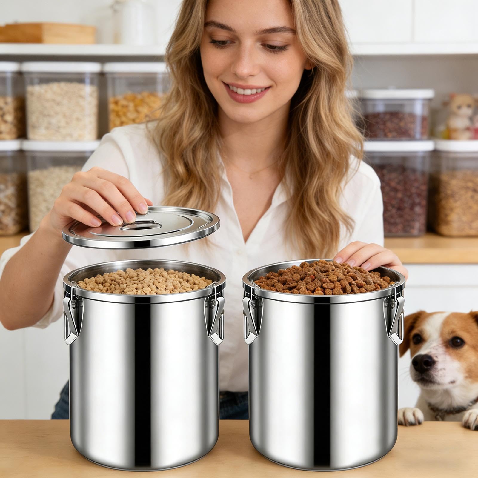 Contenitori Per Cucina E Dispensa Ermetici In Acciaio Inossidabile