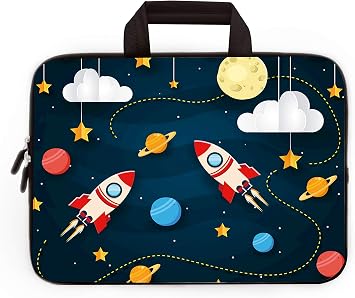 Universal 79 inch Kids Tablet Portable Neoprene Zipper Carrying Sleeve Case Bag Fits 7" 8" 8.5" 8.9" 9" iPad Mini 5 4 3 2 1, Galaxy Tab A 8.0 Rocket
