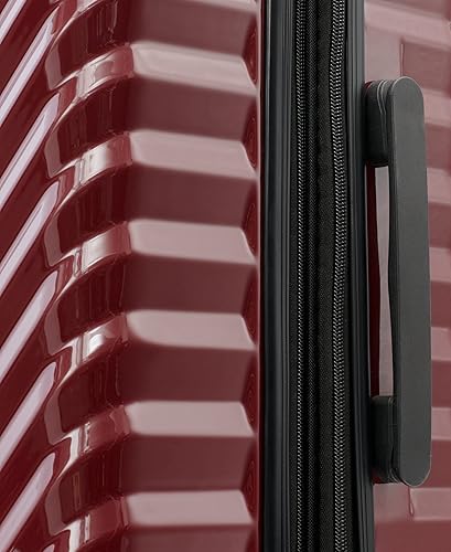 Miniatura 10 de Karl Lagerfeld Paris Maleta para mujer ruedas giratorias rígidas Borgoña Ruedas giratorias de maleta rígida