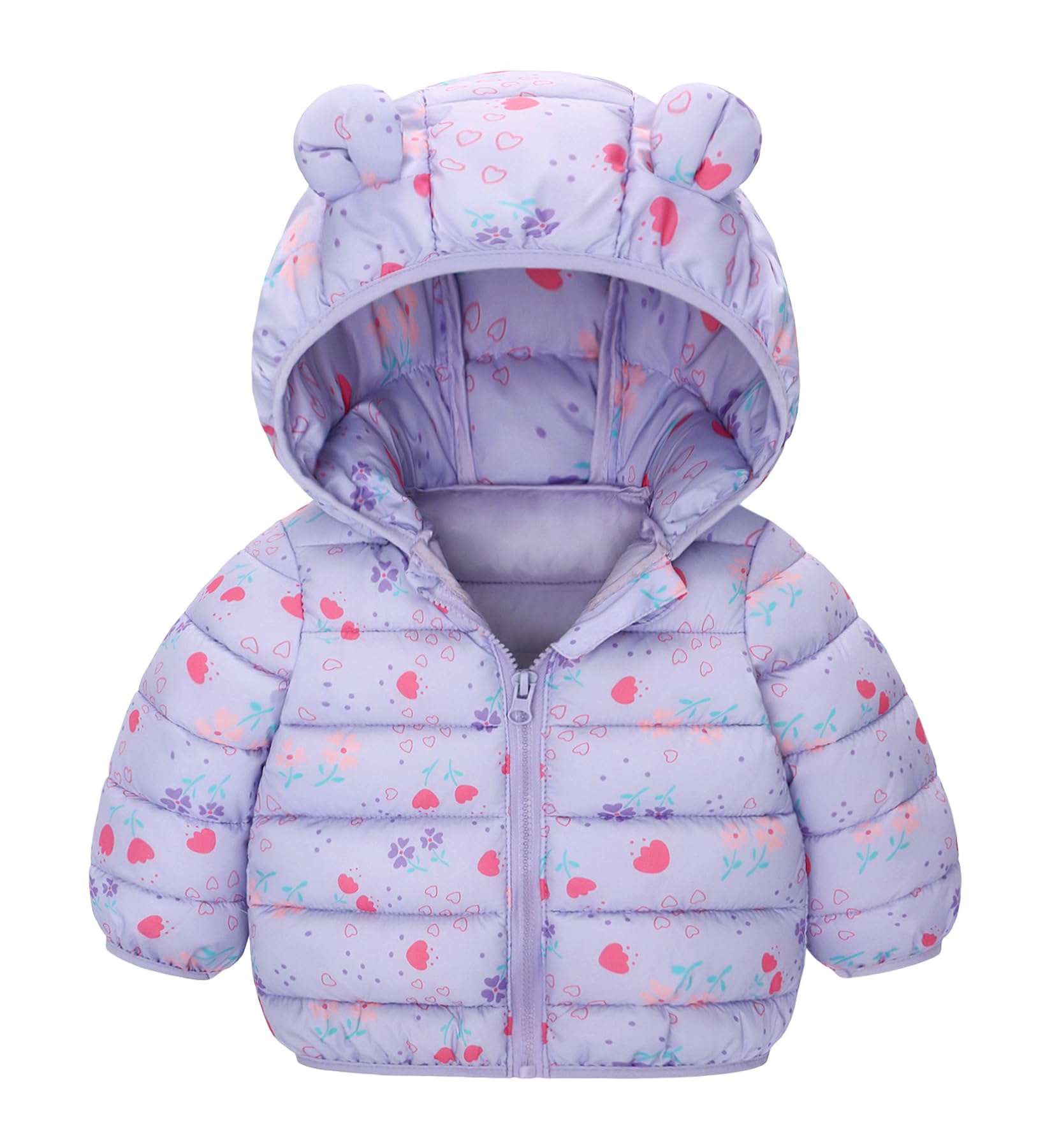 SEAUR Mode Doudoune Hiver Bébé Fille Manteau à Capuche Hiver Veste Léger Bébé Blouson Chaud d'Extérieur Vêtements