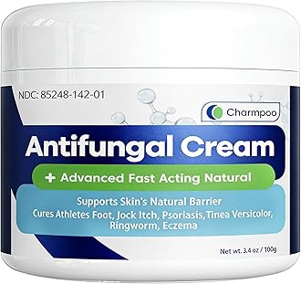 Antifungal Cream for Jock Itch: 2% Miconazole and Herbal Formula for Itchy Skin Relief Extra Strength - Cures Ringworm Athletes Foot Tinea Versicolor 100g