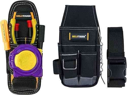 MELOTOUGH Min - Bolsa de herramientas de construcción, pequeña funda para herramientas eléctricas/bolsa de bolsillo de utilidad + bolsa de bolsillo