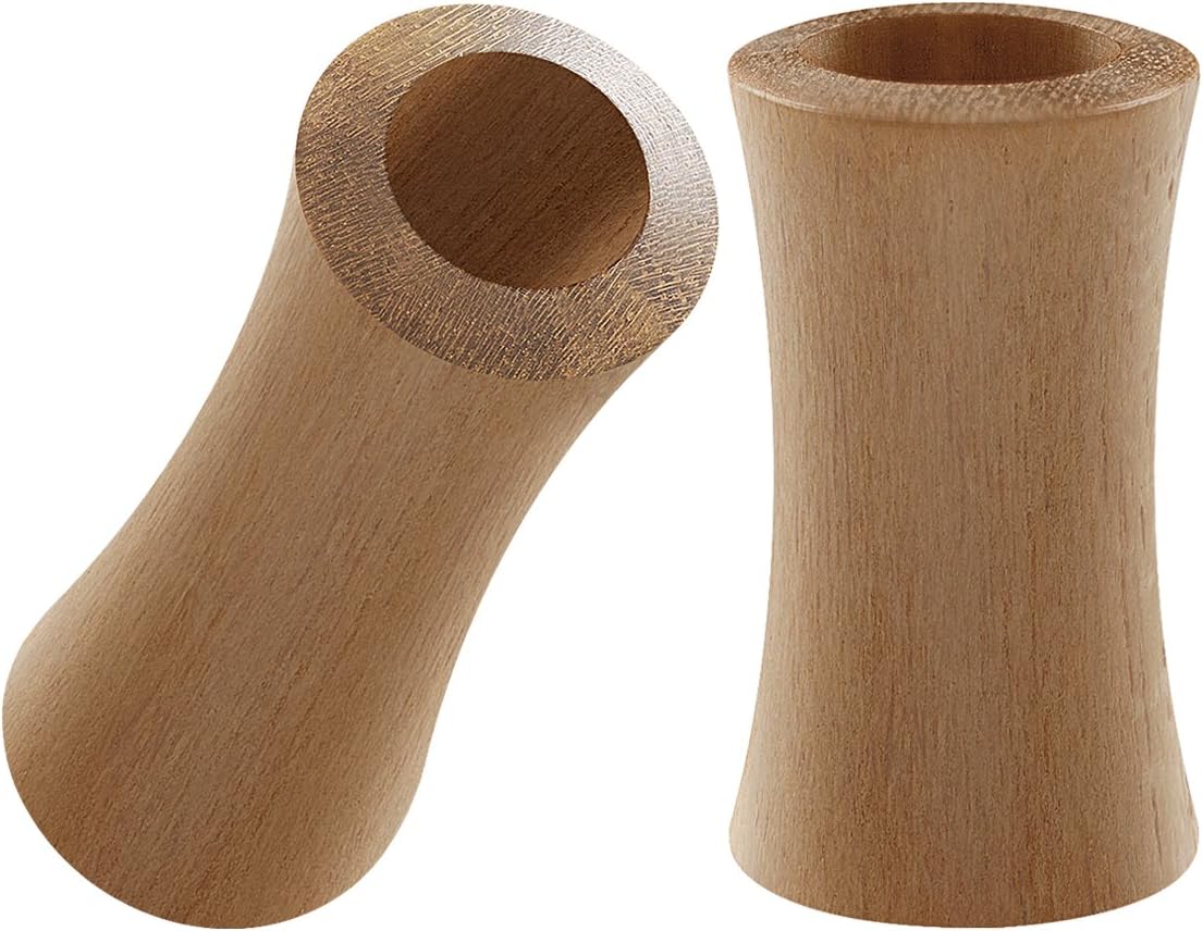 Pair of Teak Wood Double Flared Saddle Flesh Tunnel Stretching Piercing Jewelry Stretcher Ear Plugs Earring Lobe