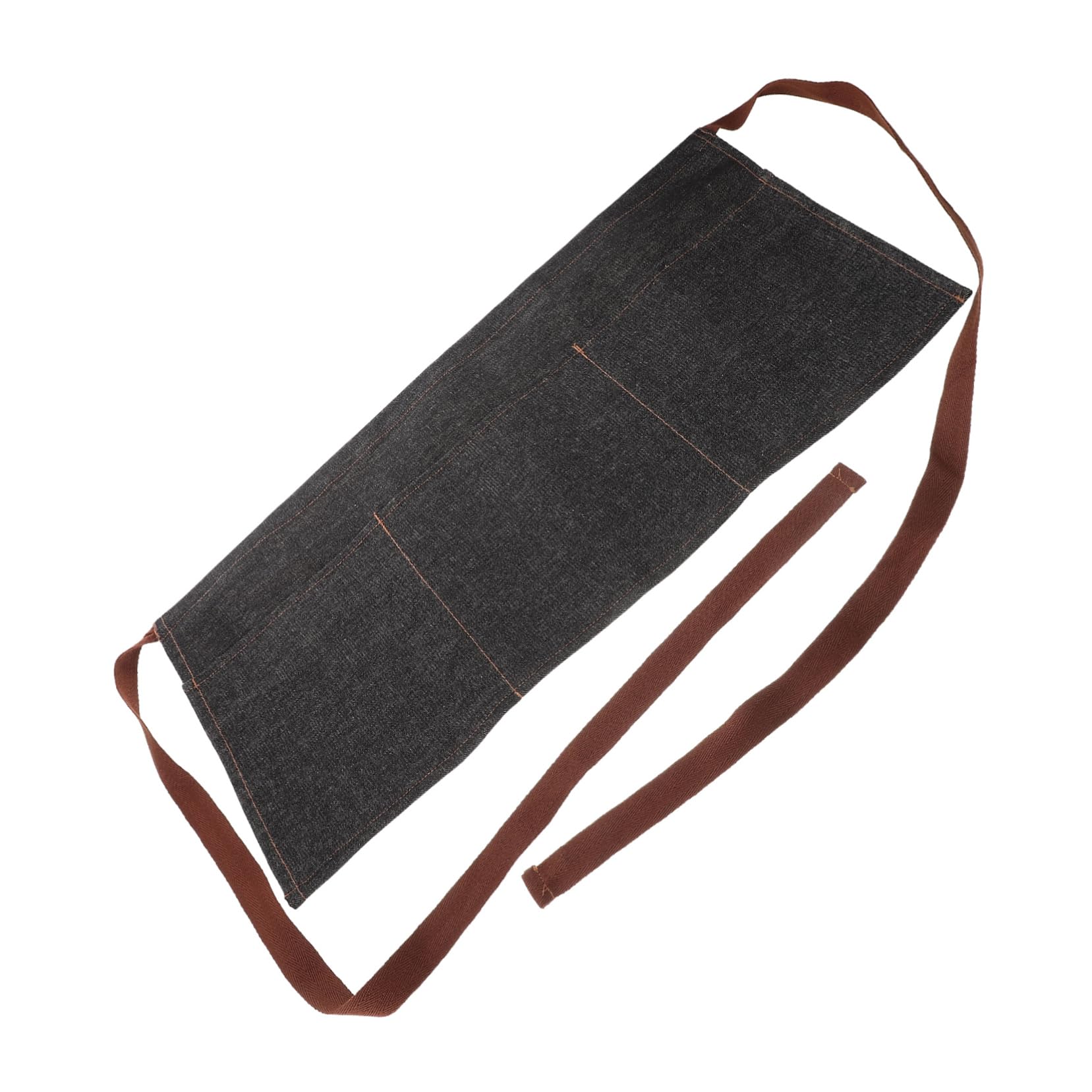 Garneck Short Aprons with Pockets Kitchen Apron Lightweight Apron Waiter Apron Chef Apron Women Bartender Apron Dishwashing Apron Server Aprons with 3 Pockets Grill Apron Waitress Black