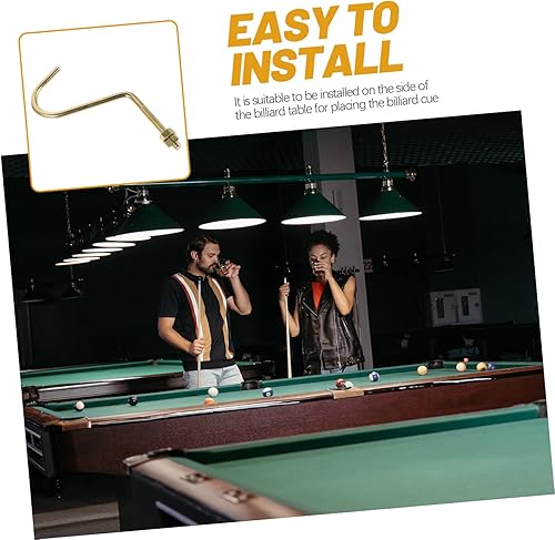 Miniatura 5 de 2 ganchos de cobre para mesa de billar, accesorios reemplazables para organizar señales y triángulos y ganchos de cobre fáciles de instalar para uso