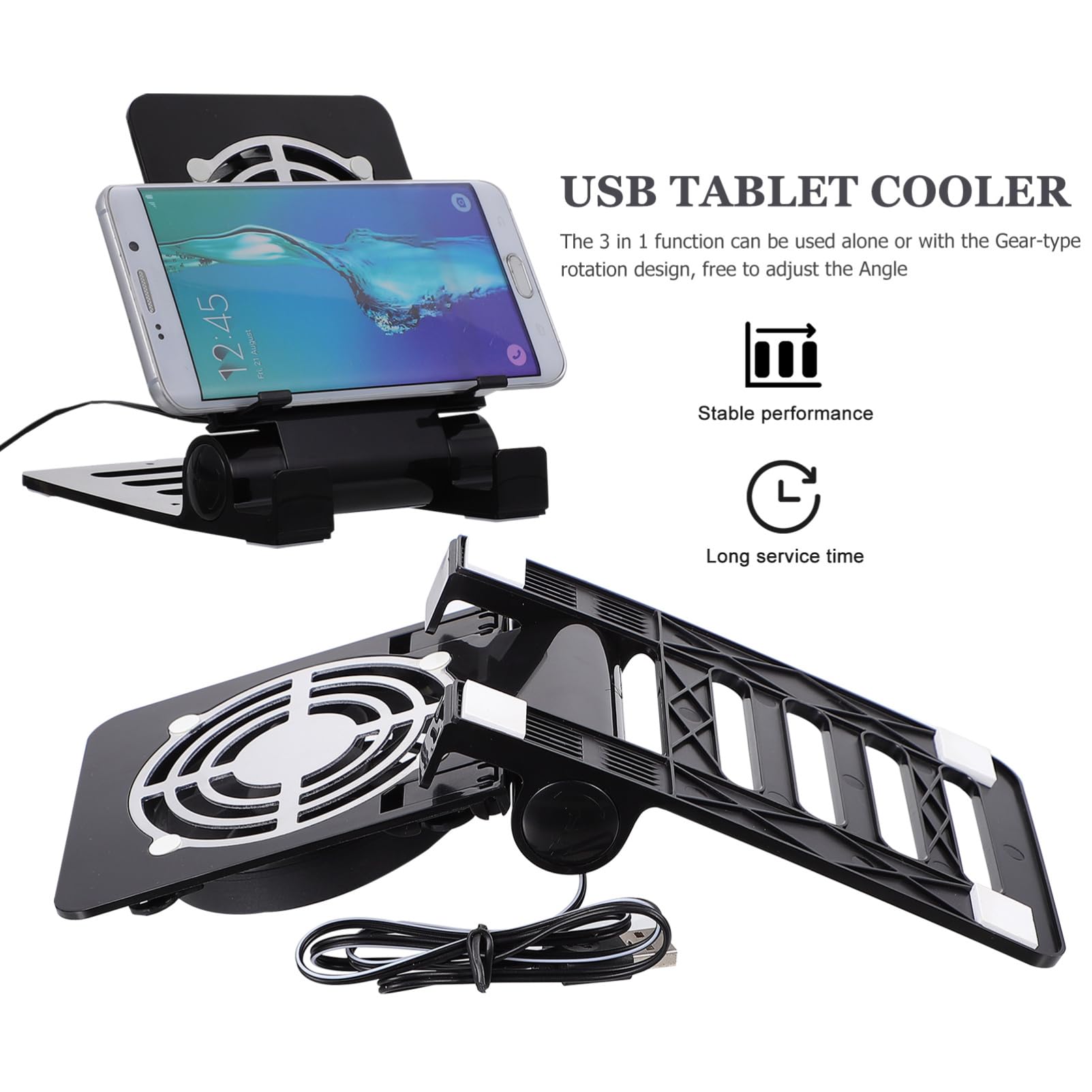 Artibetter 4stücke Kompakter Usb-kühler Mit Verstellbarem Ständer Für Switch Und Mobile Geräte Tragbarer Für Optimale Kühlung Und Unterstützung Verschiedenen Positionen