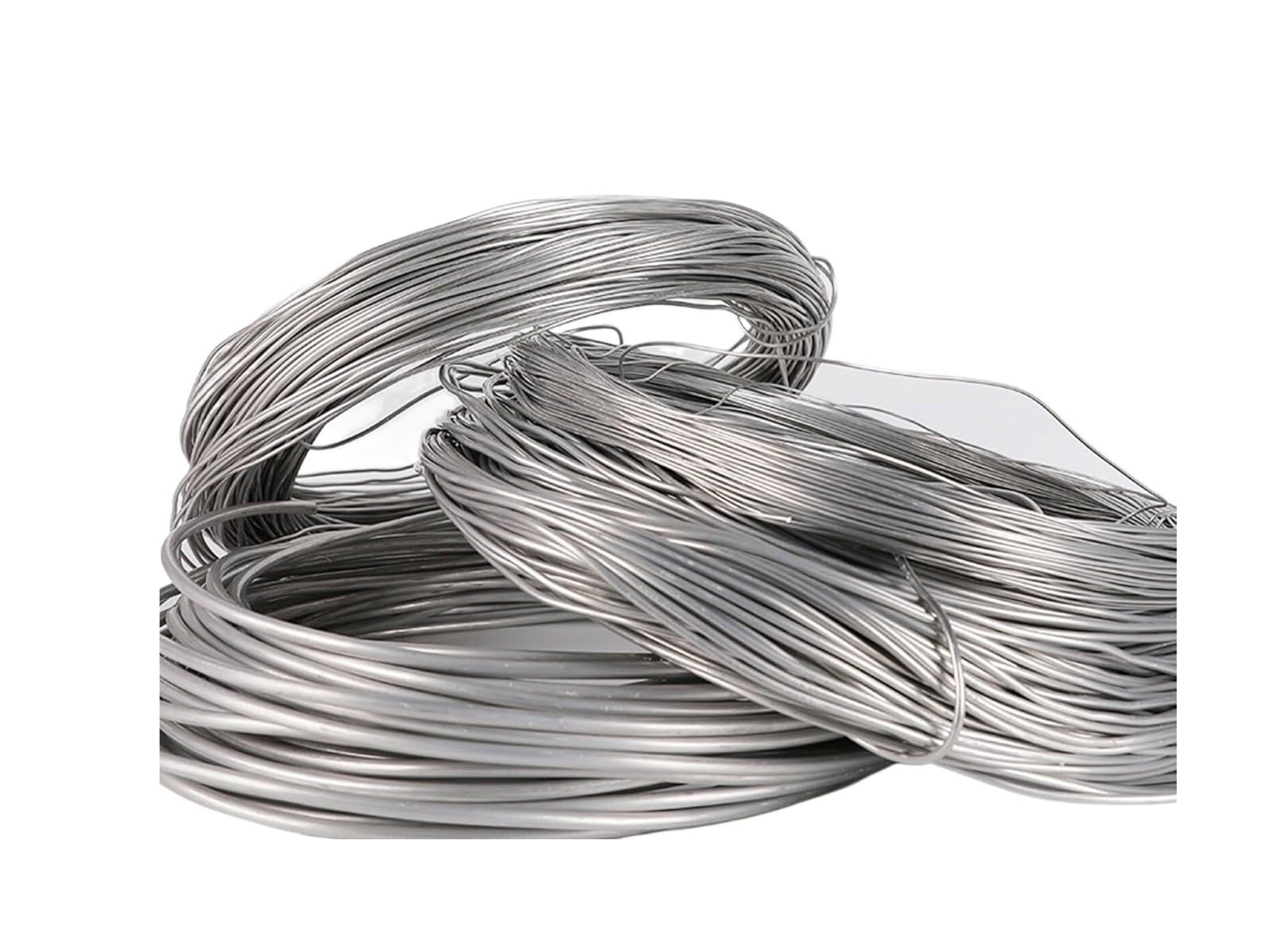 Hochreiner Aluminiumdraht 1 m – 0,1 mm bis 1 mm Durchmesser, biegsamer Basteldraht for Heimwerker, Bonsai und industrielle Anwendungen, 1 Stück(1mm)