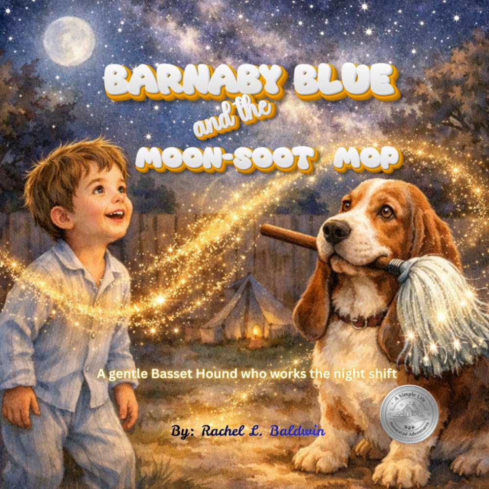 Barnaby Blue and the Moon-Soot Mop: a gentle Basset Hound who works the night shift